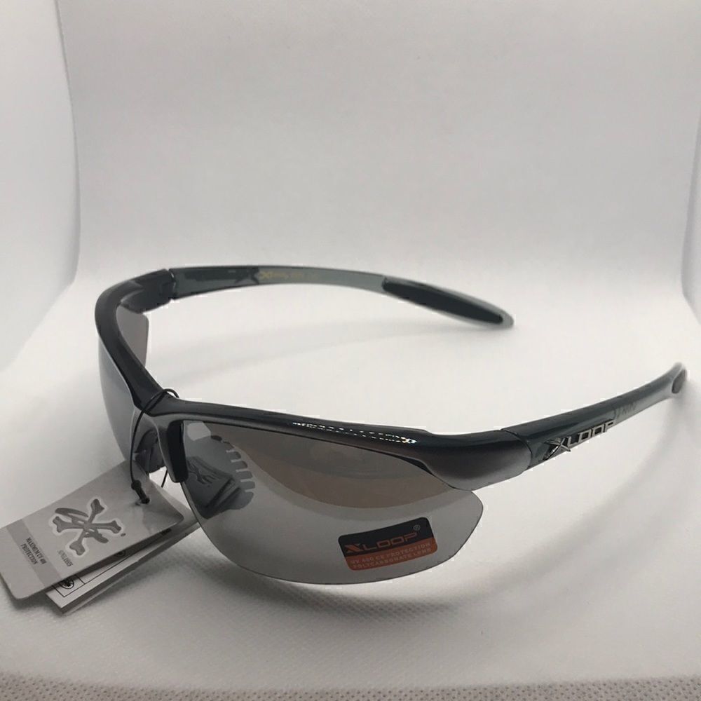 Xloop Rimless Mirrored Lens Sunglasses